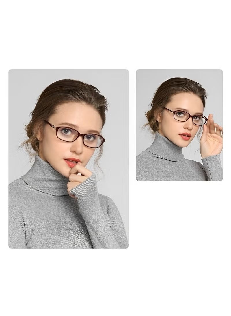 Gecomo Women's Reading Glasses Anti Eyestrain Blue Light Blocking Glasses Lightweight Durable Readers Computer Readers（2 times clearer eyesight） - Image 4