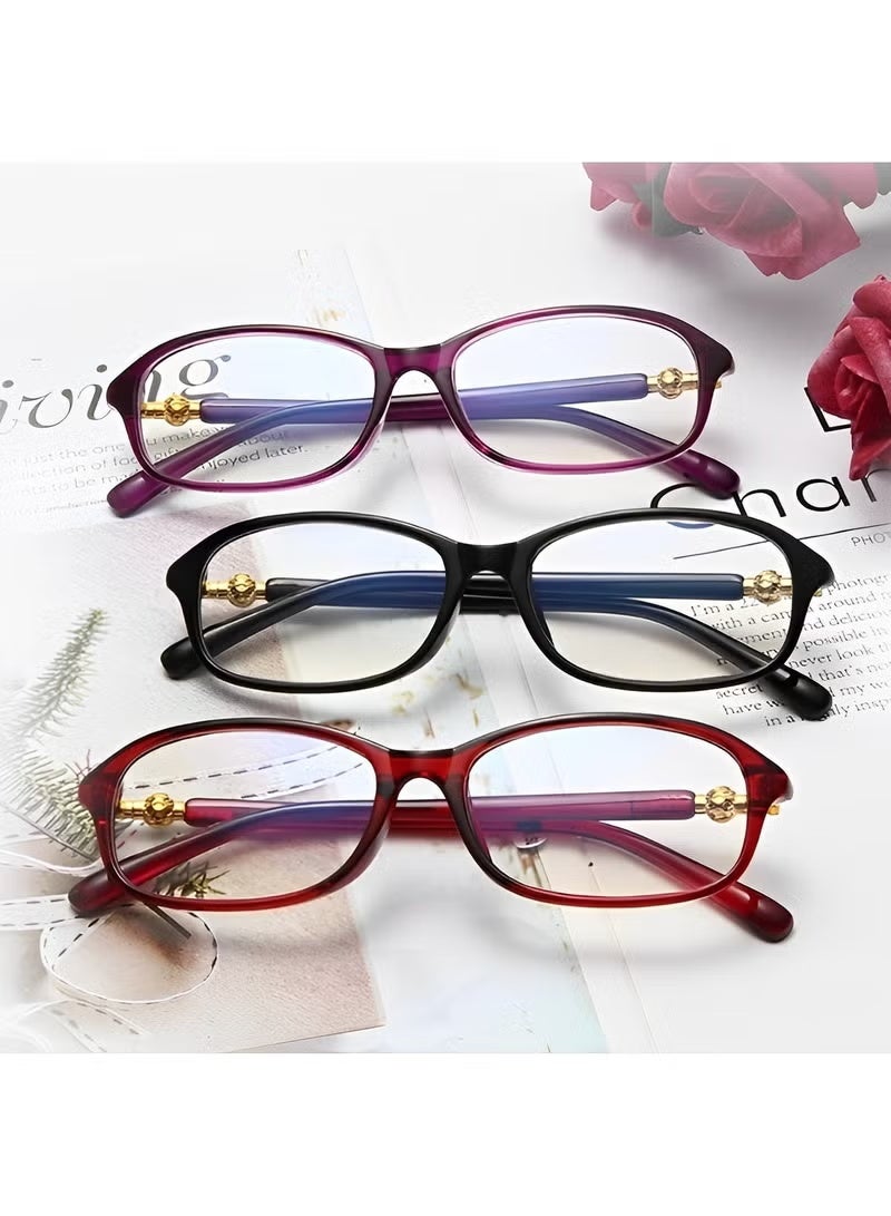 Gecomo Women's Reading Glasses Anti Eyestrain Blue Light Blocking Glasses Lightweight Durable Readers Computer Readers（2 times clearer eyesight） - Image 2