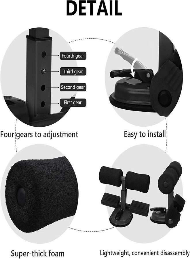 Calyrex Sit Up Bar Foot Holder Sunction, Portable Abs Foot Holder Sit Up Abdominal Exercise Equipment, Planks Yoga Stretching Training, Floor Mounted Sit Up Bar for Home - Image 3