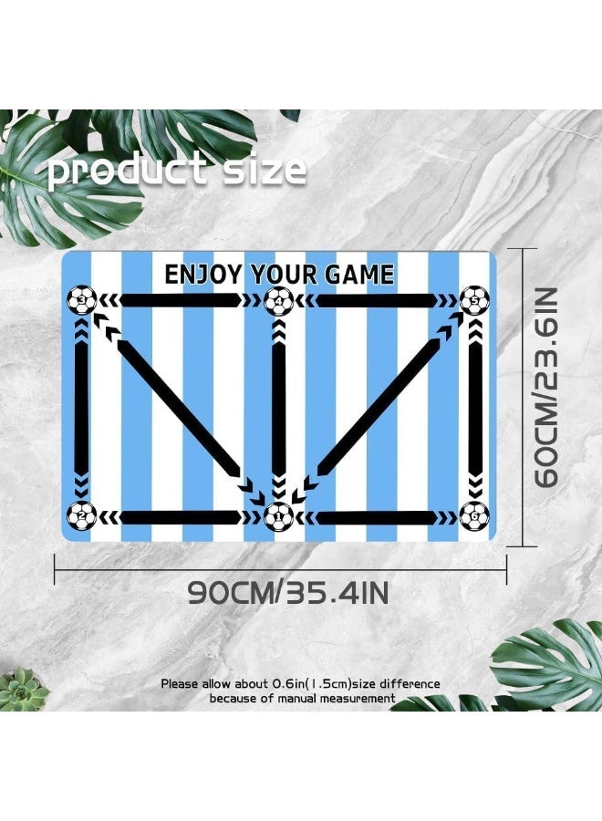YOUWE7 Football Footstep Training Mat, Soccer Training, Agility Footstep Training Mat, Soccer Train Mat for All Levels, Non-Slip Silent Equipment, Improve Speed, Strength and Coordination - Image 4