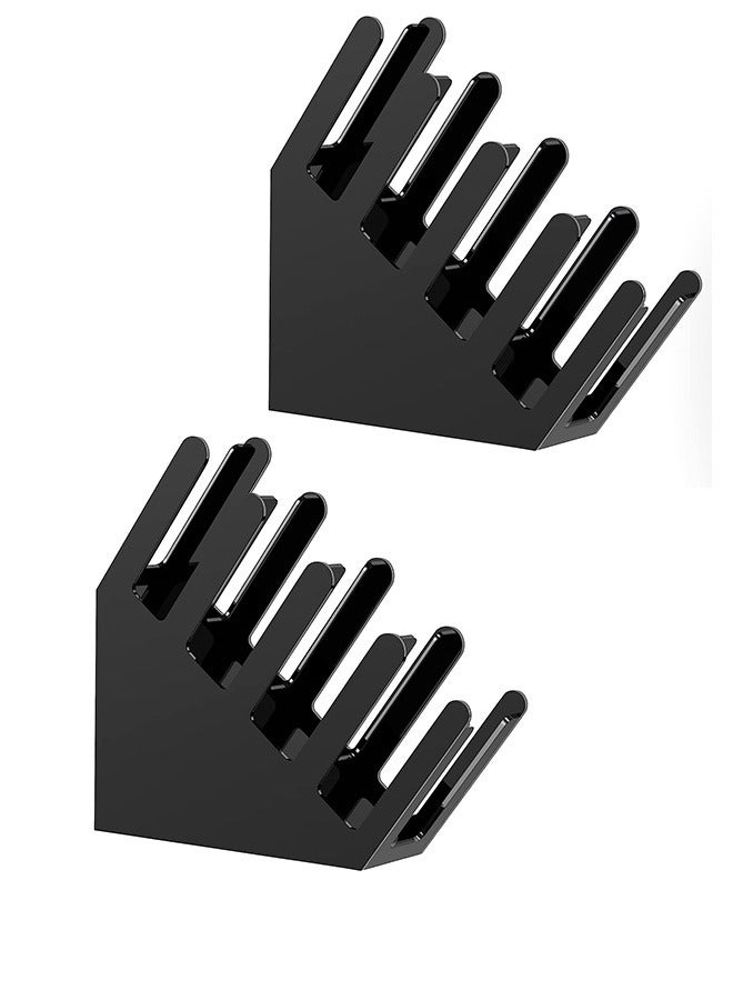 JCB CHIC 2 قطعة حامل أكواب ورقية وغطاء ， 4 حجرات ， منظم تخزين الأكواب لمطعم محطة قهوة على سطح العمل في غرفة الاستراحة - Image 1