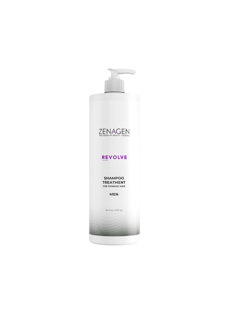 Zenagen Zenagen Revolve Shampoo For Men | Supports Scalp Health & Appearance of Fuller, Healthier-Looking Hair, Developed for Fine & Visibly Thinning Hair, Plant-Based, Color-Safe, Vegan, For All Hair Types 