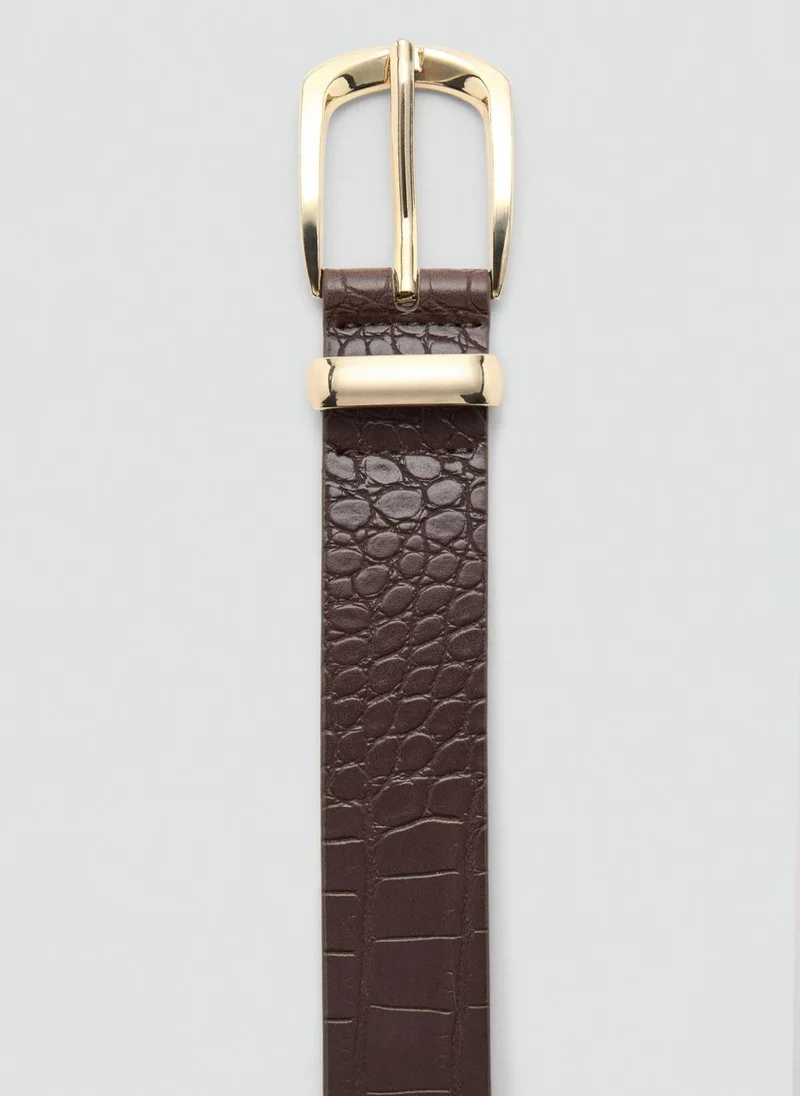 MANGO  Croco faux-leather belt for Women | Best Price UAE
