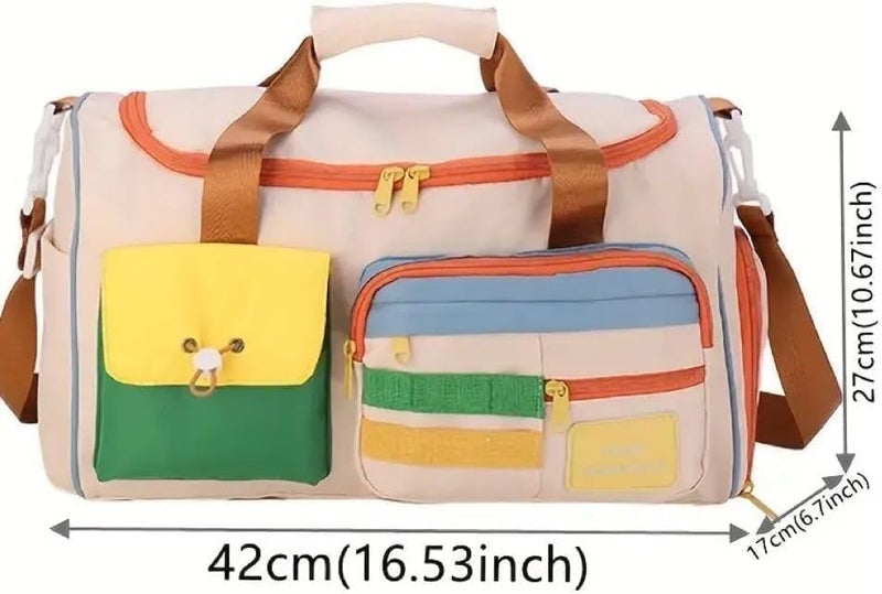 TOCINGO Travel Duffel Bag Foldable Flight Bag Travel Luggage Bag Travel Duffle Tote Bag Waterproof Luggage Organizer Storage (Weekend/Gym Bag) - Image 2