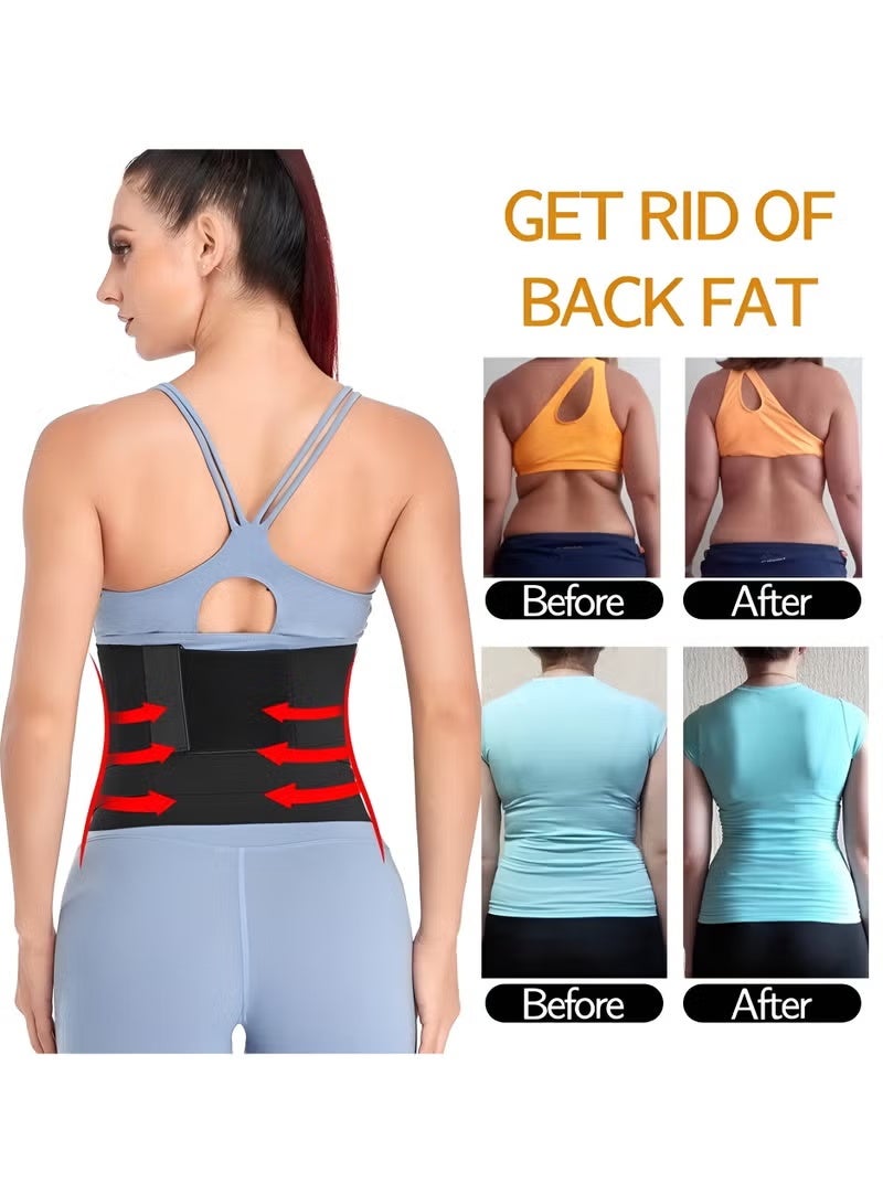 مشد خصر لتنحيف الجسم للنساء، دعامة ظهر مريحة قابلة للتعديل لدعم وتخفيف آلام أسفل الظهر، مشد خصر غير مرئي، حزام البطن (3 متر) - Image 2