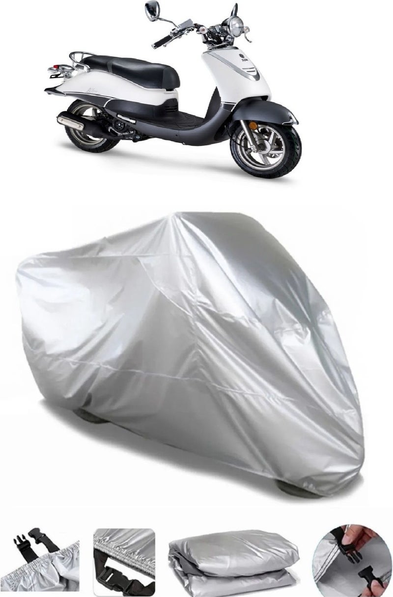 Breen Sym Allo 125 Grey Waterproof Motorcycle Canvas Premium  - Image 1