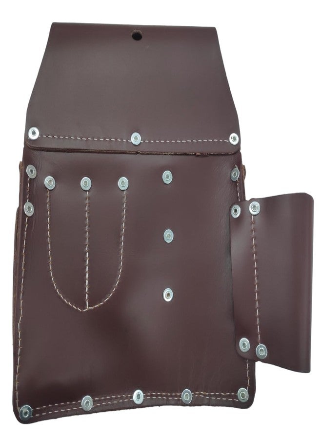 Zeluga 20-383 11 Pocket Pro Leather for Left Hand Drywall Pouch, Cherry - Image 5