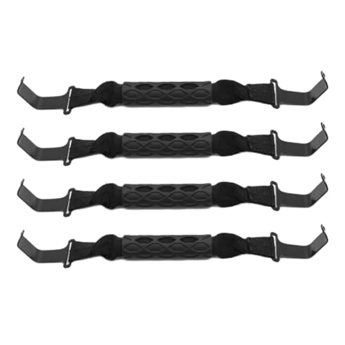 EATAKWARD 4Pcs 82215524 Grab Handles, 82215523AC Grips Grab Handles Front Rear Replacement for Jeep Wrangler 2018-2023 Gladiator JL Gladiator JT 2020-2023 Interior Grips - Image 2