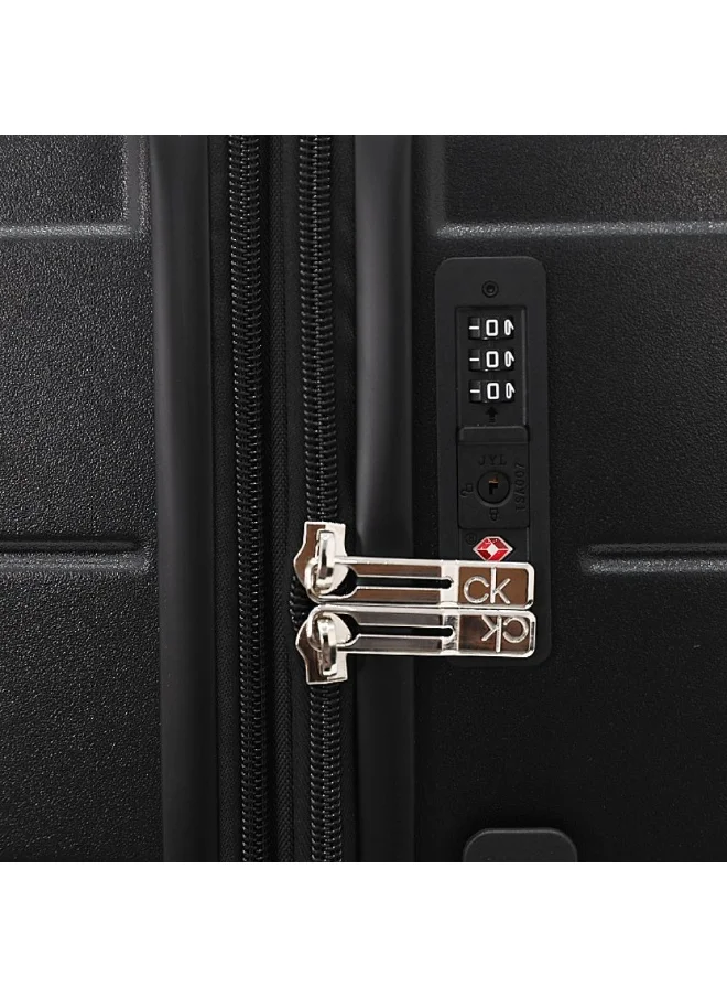 CALVIN KLEIN Palisades Hardside Luggage on Wheels for Unisex | Ultra Lightweight ABS on with Spinner Wheels 4 Color Black