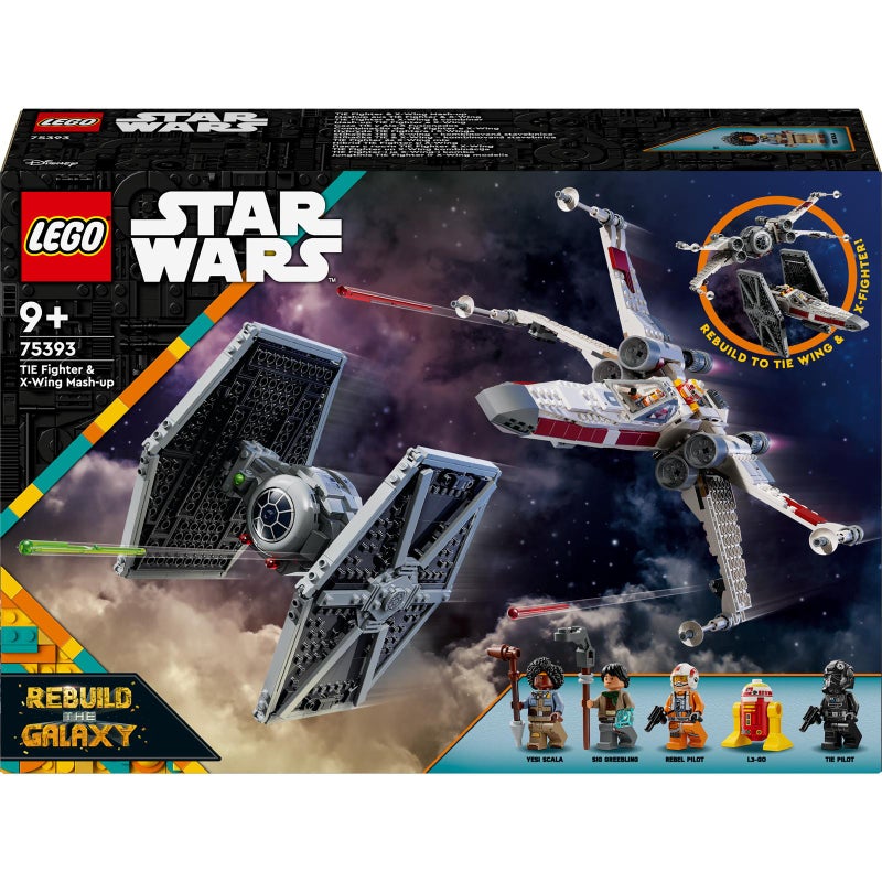 LEGO Star Wars TIE Fighter & X-Wing Mash-up Set 75393 Building Toy Set (1063 Pieces) - Image 2