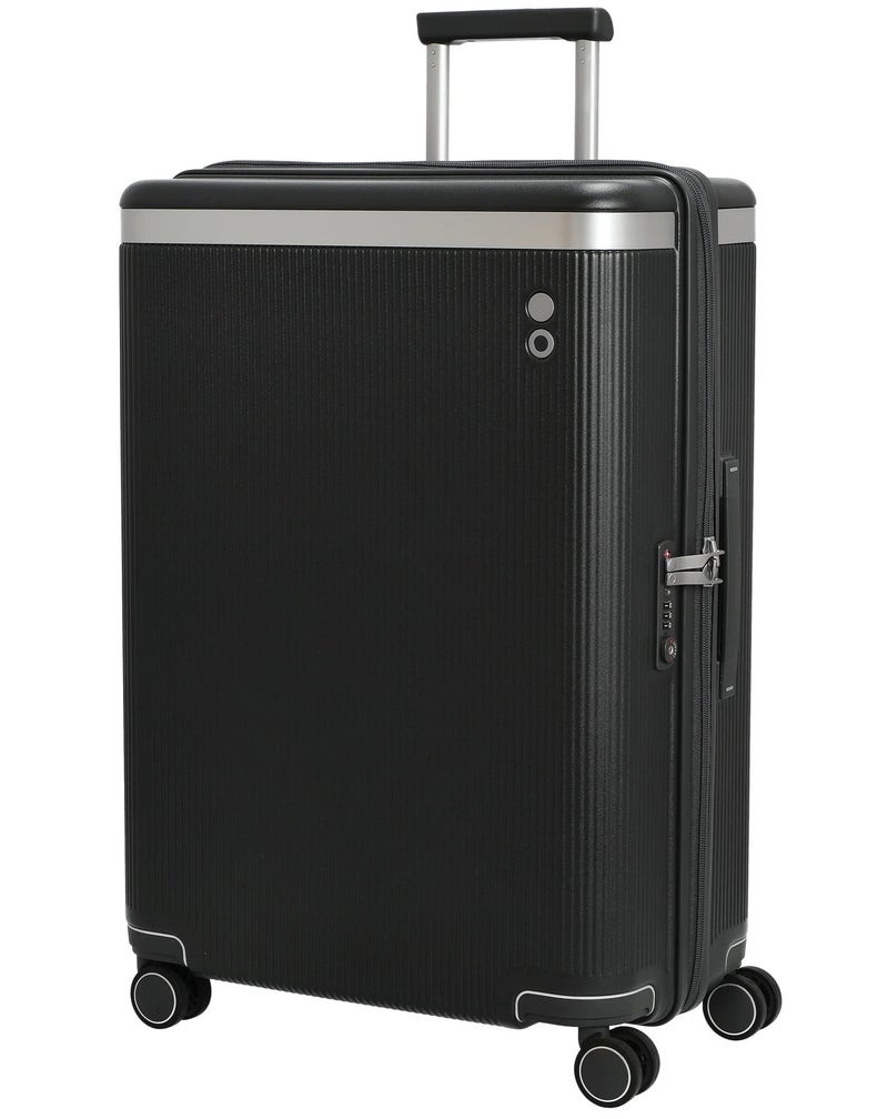 Echolac Dynasty 67 Cm Hardcase 4-Double Wheeled Non-Expandable Check-In Luggage Trolley - Black - Image 2