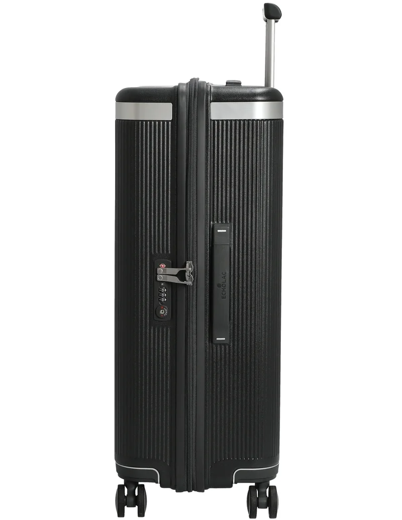 Echolac  Dynasty 67 Cm Hardcase 4-Double Wheeled Non-Expandable Check-In Luggage Trolley - Black  | Best Price UAE