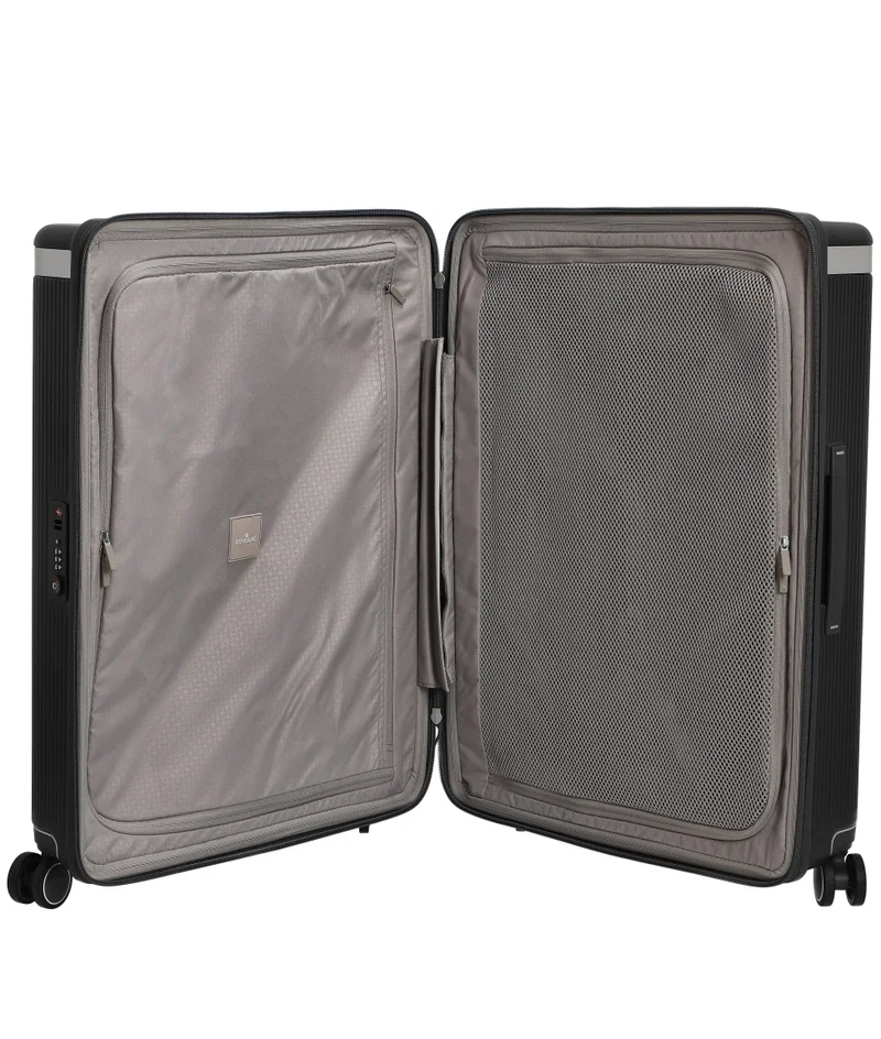 Echolac  Dynasty 67 Cm Hardcase 4-Double Wheeled Non-Expandable Check-In Luggage Trolley - Black  | Best Price UAE