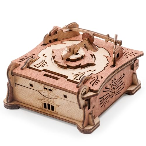 iDventure Samurai Puzzle Box Tricky Gift Packaging 3D Puzzle for Adults Escape Room Game Brain Teaser Birthday Gift Gadget for Men and Women Treasure Box - Image 1