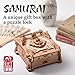 iDventure Samurai Puzzle Box Tricky Gift Packaging 3D Puzzle for Adults Escape Room Game Brain Teaser Birthday Gift Gadget for Men and Women Treasure Box - Image 4