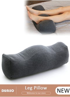 DUNISO Leg Pillow, Leg Elevation Wedge Pillow with Washable Cover, Leg and Knee Support Pillow filled with PP Cotton Relieve Sciatica, Back, Knee, Joint and Pregnancy Pain  - Image 1