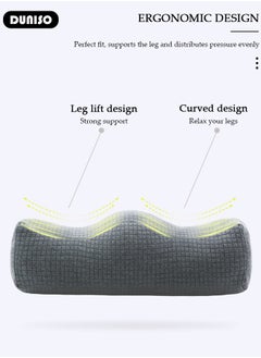 DUNISO Leg Pillow, Leg Elevation Wedge Pillow with Washable Cover, Leg and Knee Support Pillow filled with PP Cotton Relieve Sciatica, Back, Knee, Joint and Pregnancy Pain  - Image 2