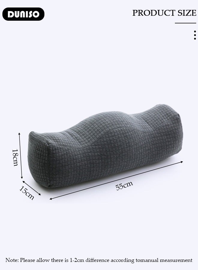 DUNISO Leg Pillow, Leg Elevation Wedge Pillow with Washable Cover, Leg and Knee Support Pillow filled with PP Cotton Relieve Sciatica, Back, Knee, Joint and Pregnancy Pain  - Image 4