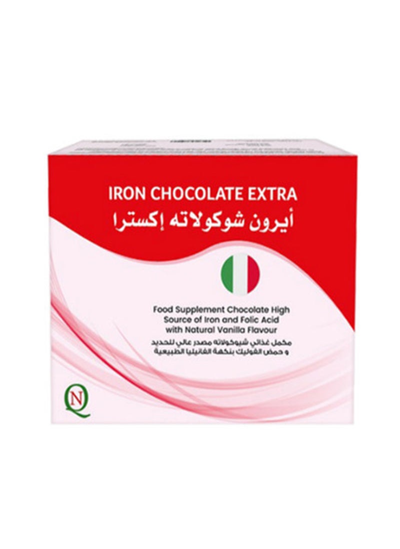 Noor AlQmar Iron Chocolate Extra To Help Treating Iron Deficiency - 30 Pieces  - Image 1