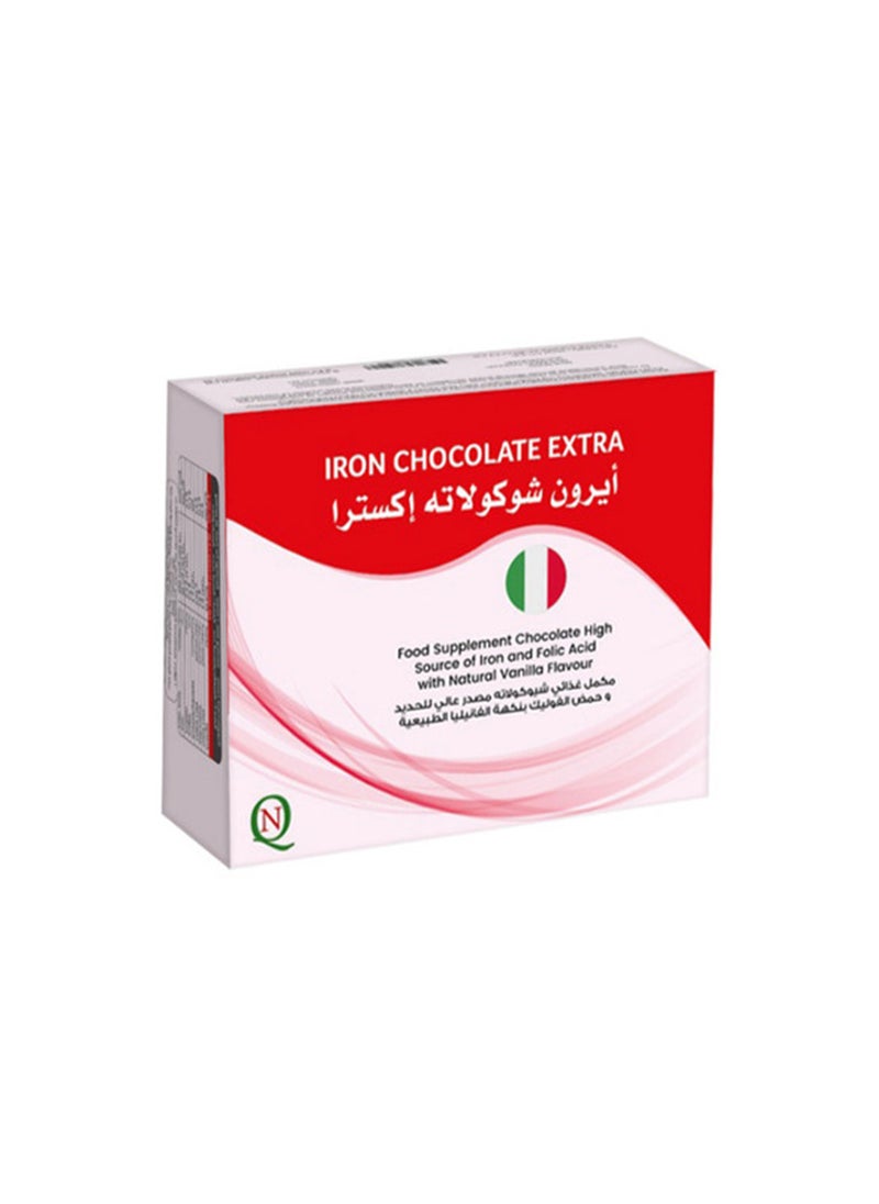 Noor AlQmar Iron Chocolate Extra To Help Treating Iron Deficiency - 30 Pieces  - Image 2