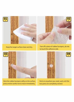 Y&D Cabinet Quiet Rubber Bumpers, 3M Adhesive Backing,Soft Close Pads(100Pcs)  - Image 5