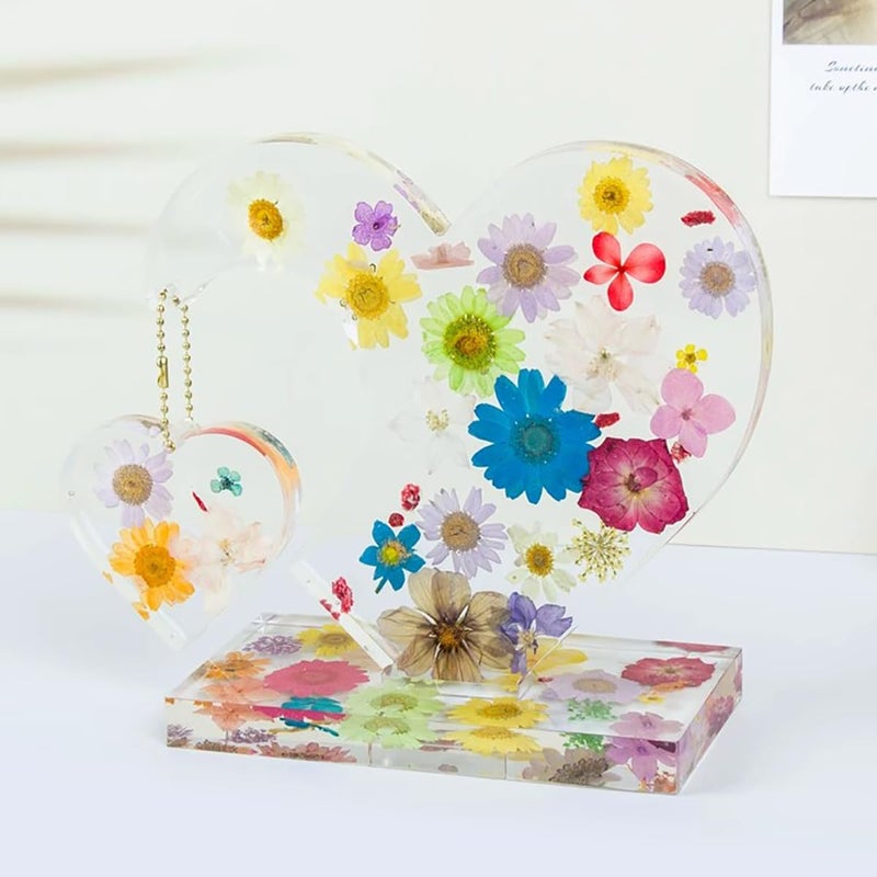 FineGood 2 Set 3D Photo Frame Resin Molds, FineGood Heart Shape Silicone Molds for Resin, DIY Personalised Picture Frame Epoxy Resin Moulds Art Craft for Wedding Home Decor - Image 2