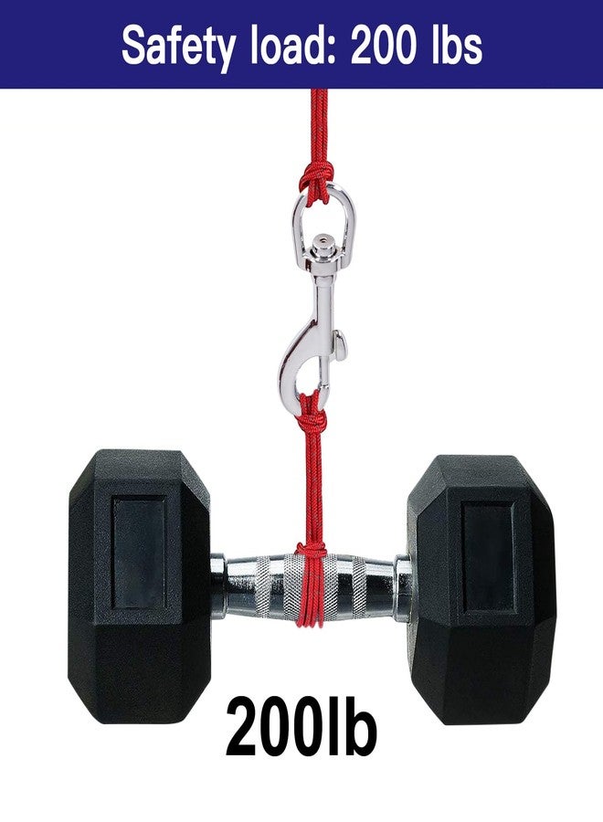 NQ Flag Swivel Snap Clips - Heavy Duty Metal Flag Snaps Hooks with Swivel Eyelet for Max 5/16" Diameter Flagpole Rope, Flag Pole Hardware, Clips for Flag, Pet Leash, Leather Craft (Silver, Pack of 2) - Image 5