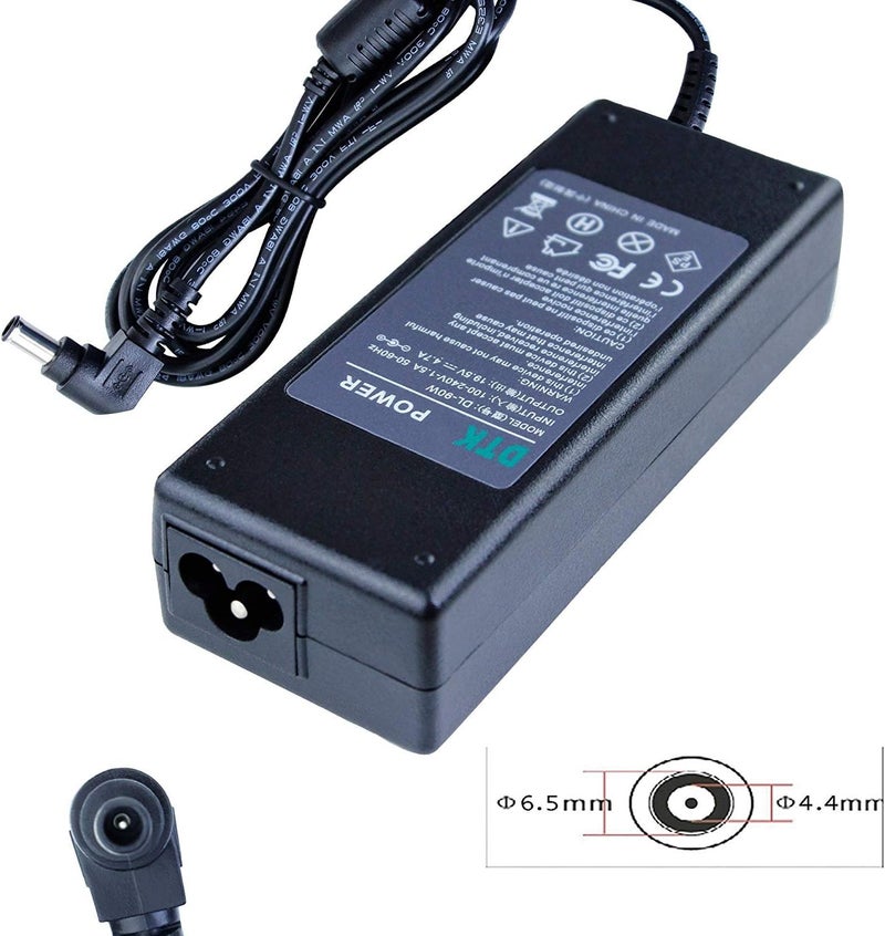 DTK شاحن كمبيوتر محمول 19.5V 4.7A 90W لجهاز سوني نوت بوك، كابل طاقة، محول تي��ر متردد، سلسلة VAIO PCG VPC VGP PCGA SVE SVF، موصل: 6.5 �� 4.4 مم - Image 2