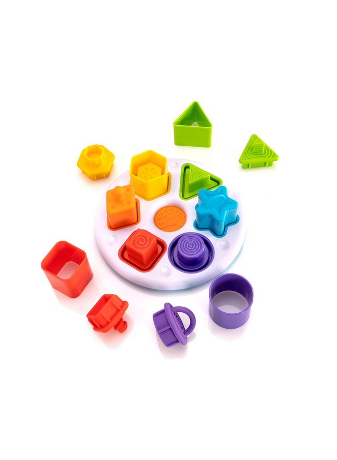 Fat Brain Toys Fat Brain Toys Plugzy - Fine Motor Shape-Learning Sensory Toy, Babies & Toddlers  - Image 2