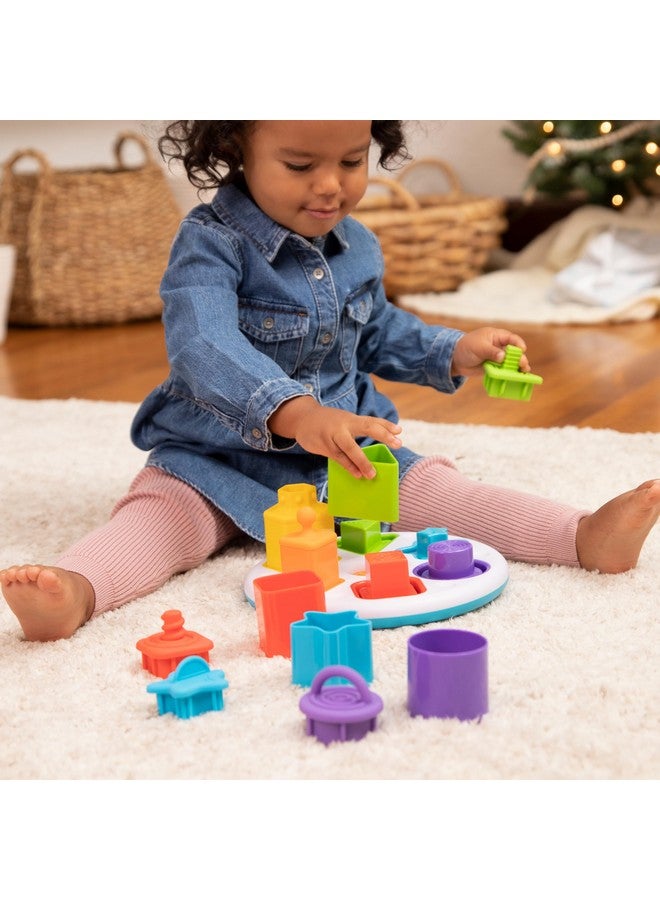 Fat Brain Toys Fat Brain Toys Plugzy - Fine Motor Shape-Learning Sensory Toy, Babies & Toddlers  - Image 3