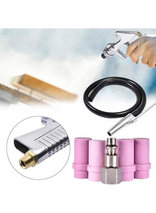 طقم صنفرة هوائي صناعي مع فوهة لتلميع متعدد الأغراض - Image 5