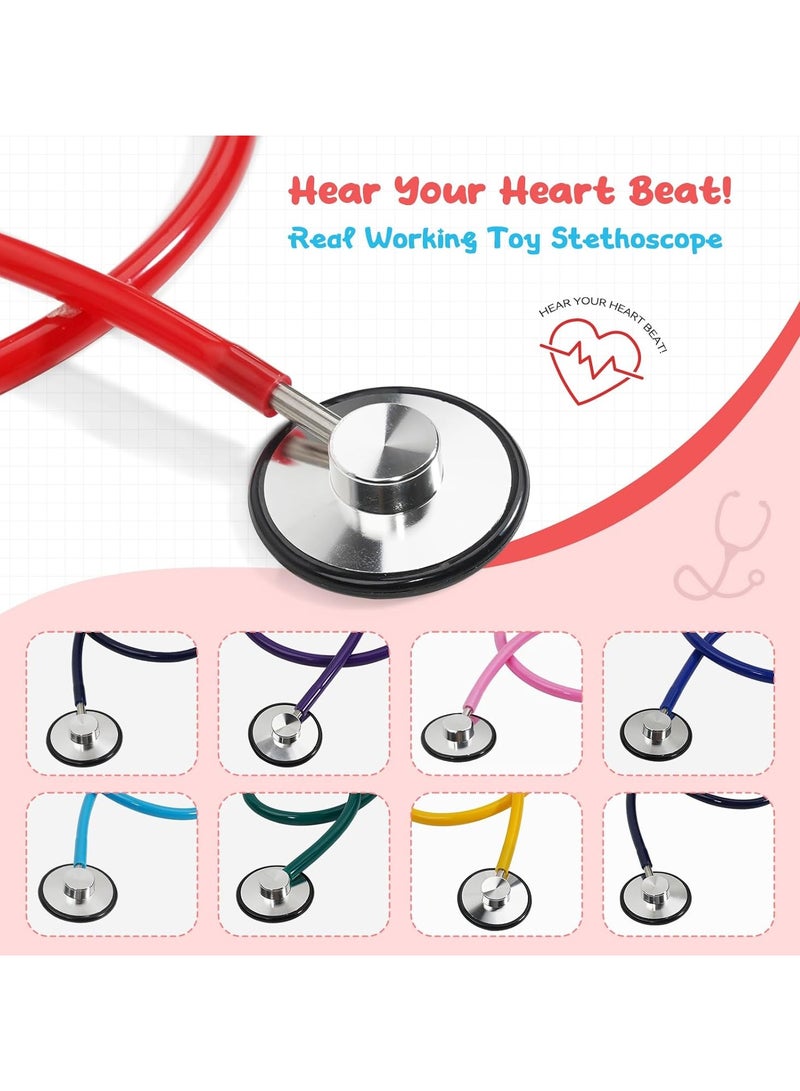 Scrolls Real Working Stethoscope Dual Head Stethoscope For Children Kids Role Play Listening To Heartbeat Functional Toy Gifts- Green  - Image 4