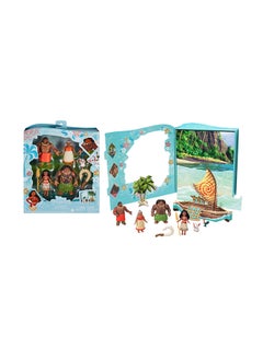 Disney Princess Toys, Moana Small Doll Story Pack with Moana Doll, 5 Character Figures & 1 Accessory, Inspired by the Movie  - Image 1