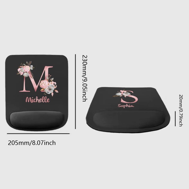 Premium Gaming Mouse Pad With Comfortable Wrist Support Custom Name P Style For Laptop And PC Desk Mat - Image 3