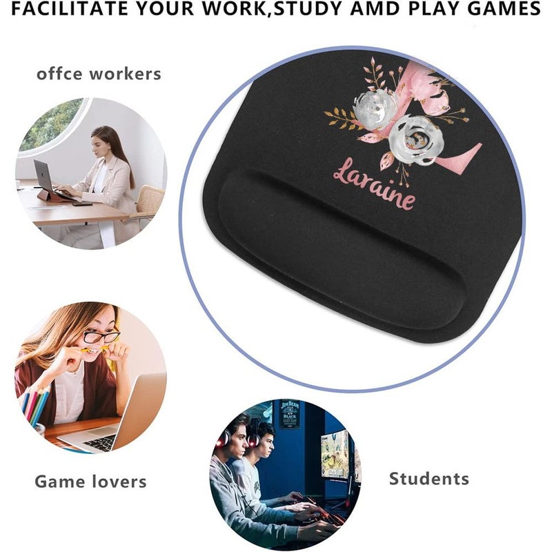 Premium Gaming Mouse Pad With Comfortable Wrist Support Custom Name P Style For Laptop And PC Desk Mat - Image 5
