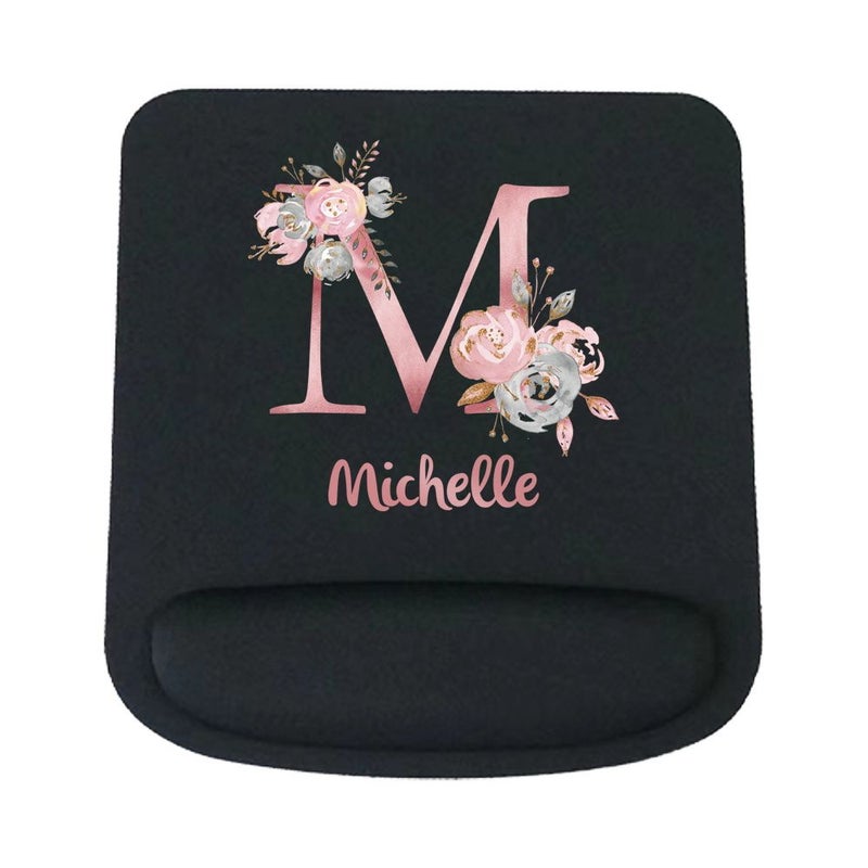 Premium Gaming Mouse Pad With Comfortable Wrist Support Custom Name P Style For Laptop And PC Desk Mat - Image 1