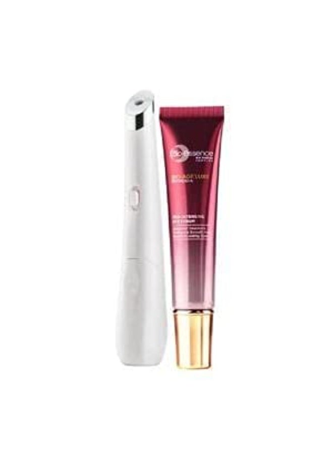 Bio Essence Bio-Essence Bio-Ageluxe Under Eye Serum + Led Applicator Free With Retinoid A | Retinol ++ | Reduces Eye Bags And Under Eye Dark Circles For Women | 3 Min Eye Therapy | Deep Hydration - Image 1