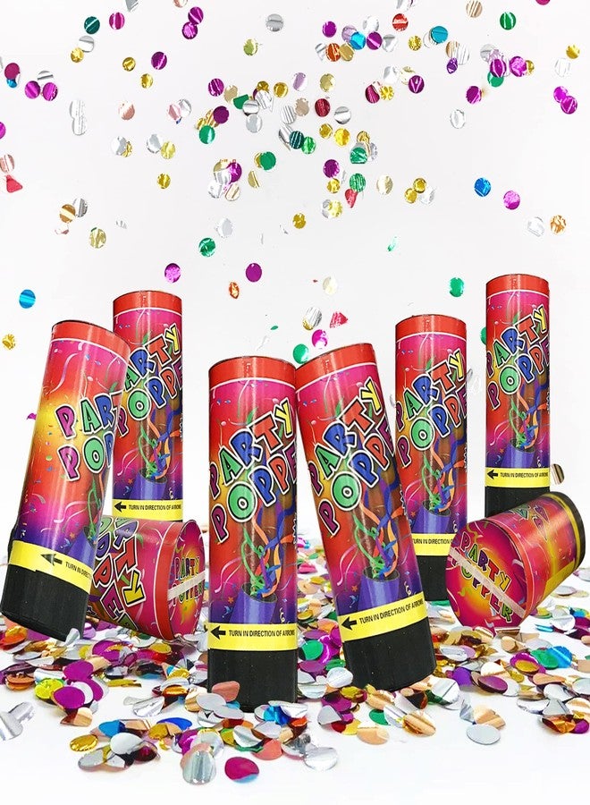 PPXMEEUDC 8 PCS Confetti Poppers Cannons for Wedding Birthday Graduation Baby Shower Fun Party Supplies Decorations and Favors - Image 1