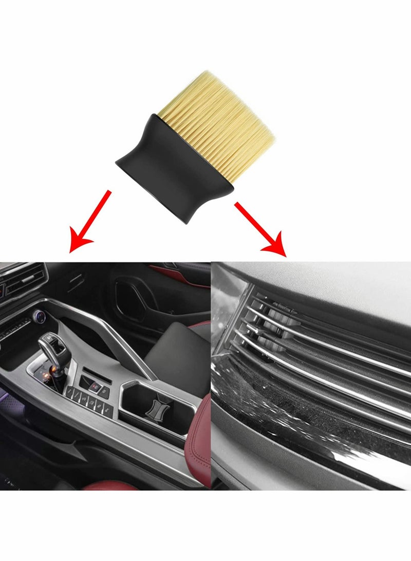 2 Pcs Premium Auto Interior Dust Brush Set - Perfect for Car Detailing & Cleaning Hard-to-Reach Areas - Image 4