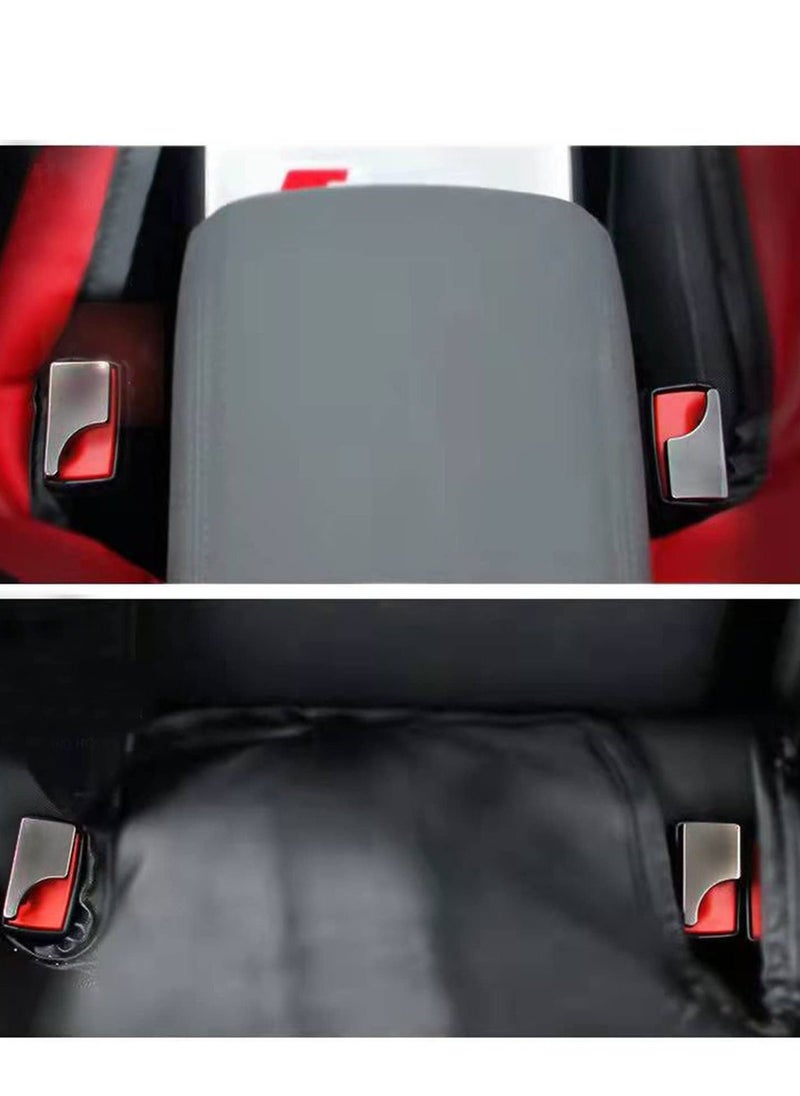 KASTWAVE Seat Belt Buckle, Hidden Seat Belt Buckle Car Alarm Silencer Locking Bayonet Muffler Fuse Adjuster Suitable for Most Car Noise Removers (2pcs, Black) - Image 3