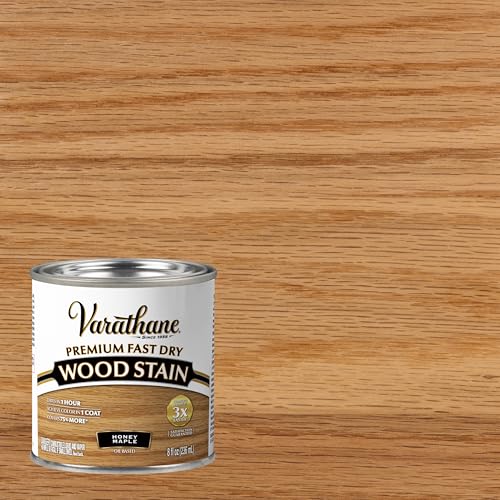 VARATHANE راست-أوليوم فاراثان 313610 صبغة خشب سريعة الجفاف فاخرة، عسل مابل، (نصف باينت/236مل) - Image 2