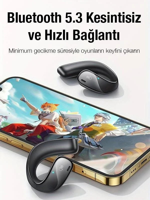 Polhammobile Polham BT5.3V 500MAH Ergonomic In-Ear Design Bluetooth Headset with Charging, Hifi Supported Microphone Headset