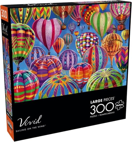 Buffalo Games Steve Sundram Sailing on The Wind 300 Piece Jigsaw Puzzle for Adults Challenging Puzzle Perfect for Game Nights Finished Size is 2125 x 1500 - Image 1