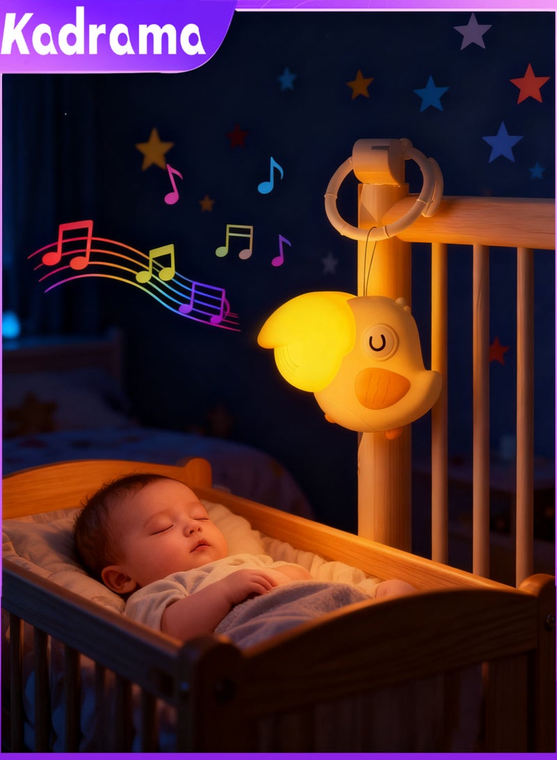 KADRAMA Baby Crib Accessories with Bell for boy or Girl, Activity Toys for Stroller and Travel,Car Seat Toy,Portable Night Light, Musical toys - Image 1