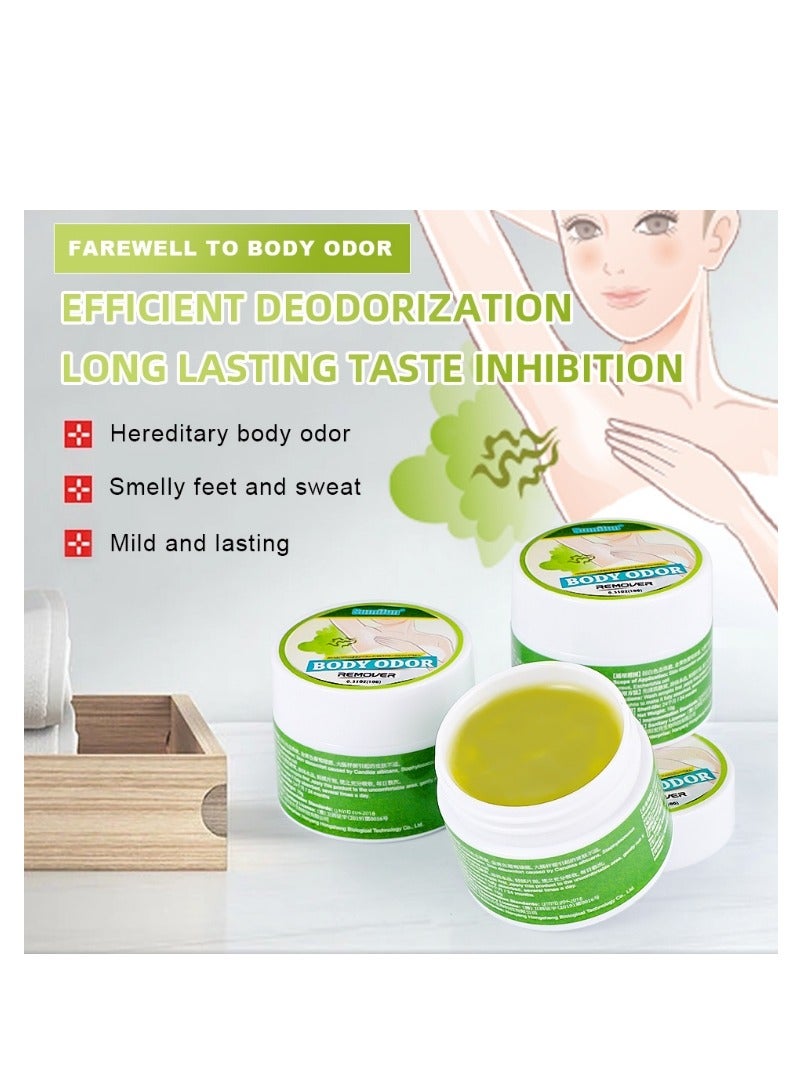 سوميفون كريم العناية بالرائحة تحت الإبط - كريم مزيل لرائحة الإبط - كريم مزيل لرائحة الجسم - كريم عشبي مزيل لرائحة الجسم تحت الإبط للرجال والنساء يقلل العرق ويزيل الرائحة قطعة واحدة 10 جم - Image 3