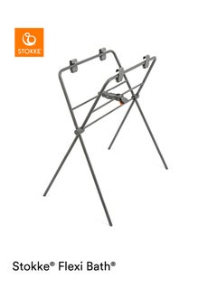 STOKKE Flexi Bath Stand Made To Fit Flexi Bath Foldable Baby Bath Tublight Weight And Easy To Store Convenient, Comfortable And Safe Best For Newborns Up To 10 Kg/21 Lbs Grey  - Image 3