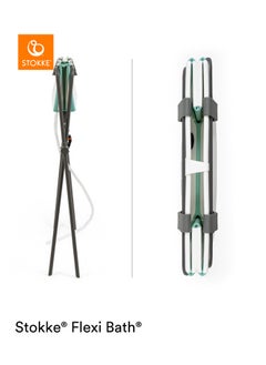 STOKKE Flexi Bath Stand Made To Fit Flexi Bath Foldable Baby Bath Tublight Weight And Easy To Store Convenient, Comfortable And Safe Best For Newborns Up To 10 Kg/21 Lbs Grey  - Image 4