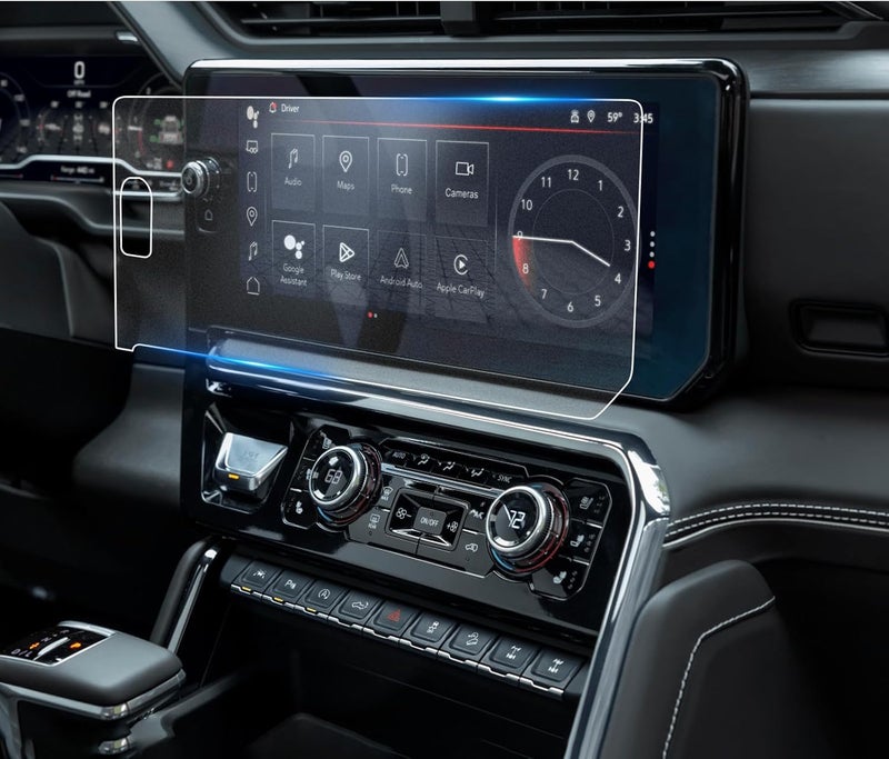 LFOTPP For 2026 GMC Sierra Screen Protector 2022-2025 Sierra 1500u0026 2024-2026 Sierra 2500HD 3500HD(AT4/AT4X/Denali/Denali Ultimate) (Buttons on the Screen) 13.4 Inch Navi Touchscreen 【Matte Glass】 Anti-Glare - Image 1