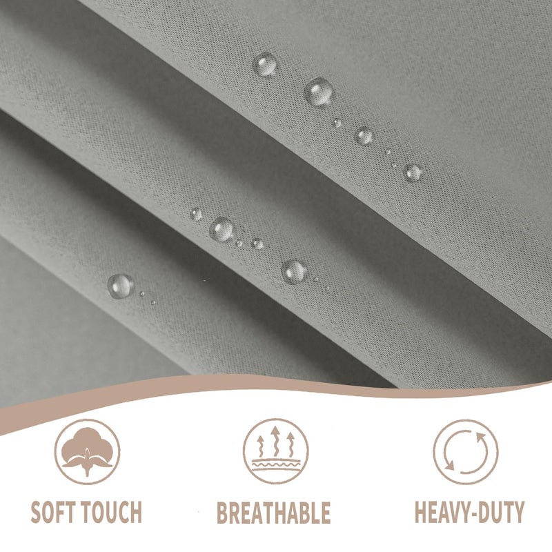 Vatge Sidelight Curtains For Front Door Privacy  12 Inch Wide Narrow Window Curtains For Side Door  1 Panel  W12 X L72  Silver Grey - Image 5