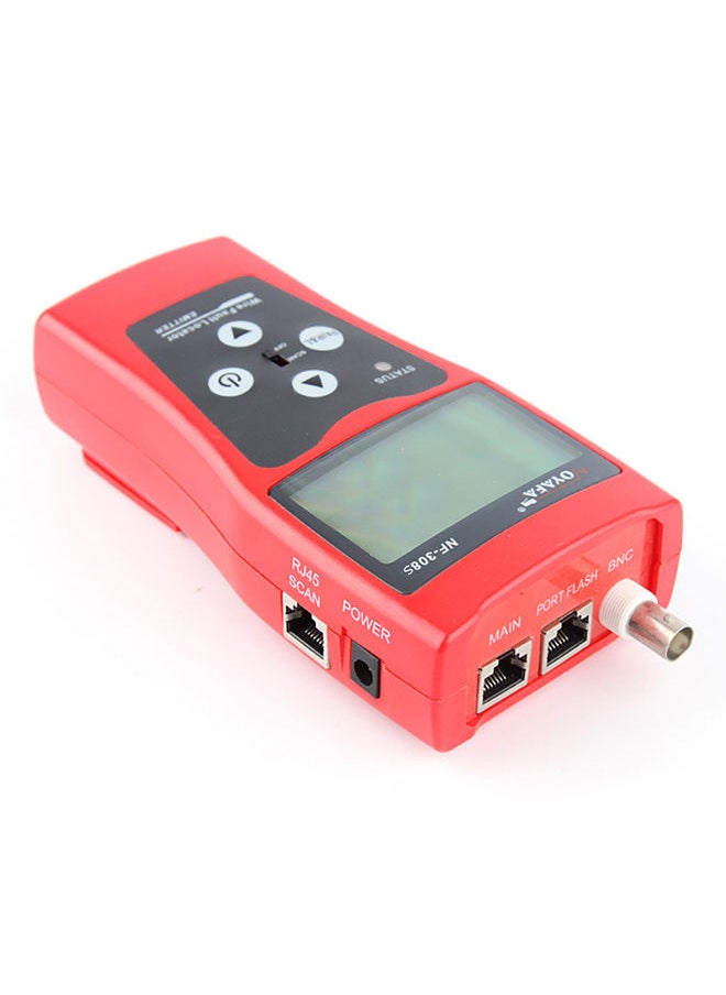 NOYAFA - NOYAFA Multi-functional LCD Network Cable Tester High Precision Line Finder Coaxial Line Tester RJ11 RJ45 Wire Length Finder with 1 Remote Adapter - Image 1